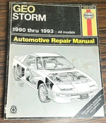Haynes Repair Manual : Geo Storm 1990-1993 All Models #40030 - Image 1 of 4