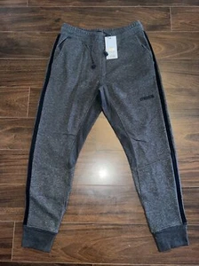 Dunkelgrau schwarz gestreifte GYMSHARK Jogginghose Jogginghose SMALL - Bild 1 von 3