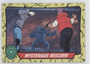 1989 Topps Teenage Mutant Ninja Turtles Mysterious Rescuer! #5 4k7