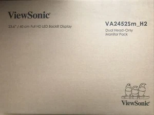 ViewSonic Dual Pack Head-Only 1080p LED Monitors VA2252SM_H2 23.6” Full HD LED - Picture 1 of 2
