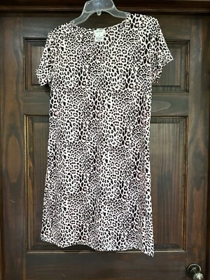 catherine malandrino Nightgown Medium Leopard Print #593 - Image 1 of 3