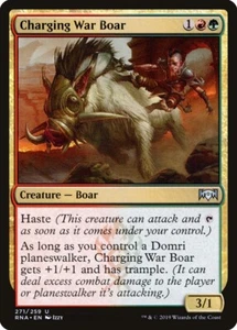 CHARGING WAR BOAR ~mtg NM-M Ravnica Allegiance Unc x(271/259) - Bild 1 von 6