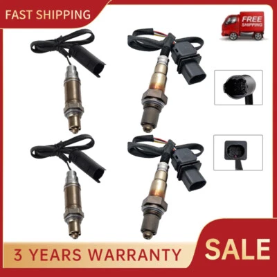 Set of 4 Oxygen Sensors Upstream&Downstream For 2004 2005 BMW 545I 645CI 4.4L V8 - Image 1 of 4