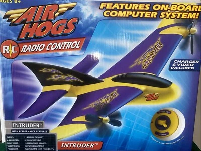 Air Hogs E-Chargers Intruder Radio Control 1:24 plane aircraft 2001 VTG - NEW - Image 1 of 2