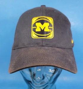 University Of Michigan Blue Basketball Hat Cap Nike Team One Size Stretch L/XL - Picture 1 of 6