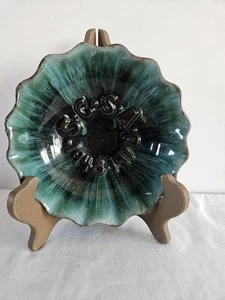 Ciotola ceramica Blue Mountain 2 1/4"H x 7"D verde e nero - Foto 1 di 6