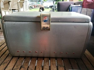 PEPSI COLA Vintage Aluminum COOLER - ICE CHEST *GREAT CONDITION* With Insert! - Picture 1 of 13
