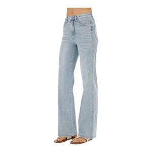 Judy Blue Jeans Womens Size 9 Blue High Rise Cotton Stretch Straight Fit 29/32 - Picture 1 of 12