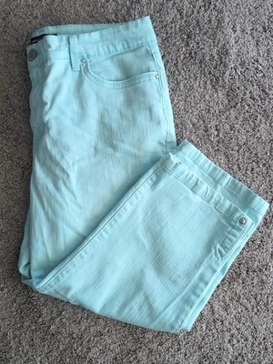 Pantalones capri para mujer Bandolino Mandie verde menta talla 14 Foto 1 de 4