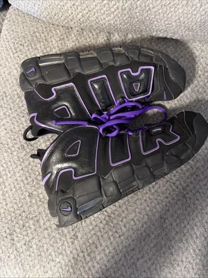 Nike Air More Uptempo '96 Black Purple Grape Sneakers DV1879-001 Mens Size 11.5 - Image 1 of 4