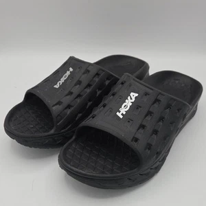 Hoka Black Comfort Slides - Picture 1 of 1