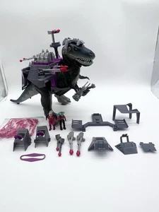 Vintage Dino Riders Tyrannosaurus con accesorios y dos jinetes - Imagen 1 de 24