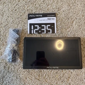 AcuRite 75112M 10-inch LED Digital Clock with Auto Dimming 10-Inch, Green  - Picture 1 of 2