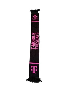 T-Mobile Tuesdays Scarf Promo Black Knit Collectable Telecom Merchandise - Picture 1 of 11