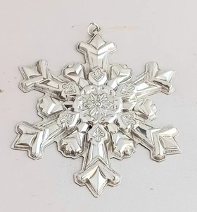 1995 Gorham Sterling Annual Christmas Snowflake Ornament - Picture 1 of 3