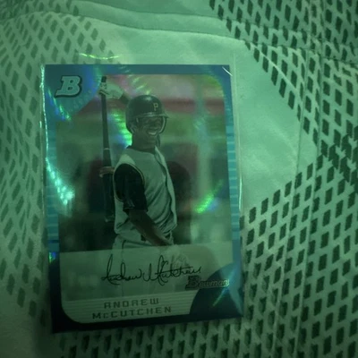 2025 Bowman Chrome Andrew Mccutchen синяя переливающаяся - Изображение 1 из 2