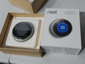 Nest T200577 Learning Thermostat (2nd Generation) No C-Wire Required OPEN BOX - Picture 1 of 7