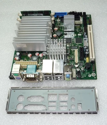 Fujitsu D2703-S13 Mini-ITX Mainboard, Sempron 1GHz 4GB DDR2 DVI LVDS SATA2 IDE - Bild 1 von 4