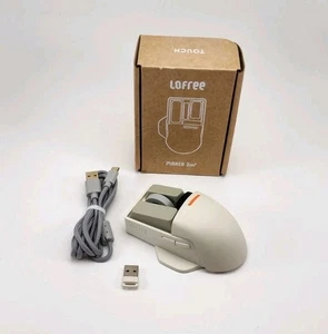 Souris sans fil LOFREE Touch PBT, 4000 DPI, OLED, gris rétro, pour Mac/PC - Photo 1/15