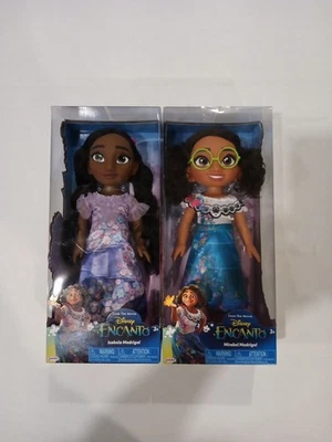2 Disney Encanto Dolls, Isabela & Mirabel Madrigal, 14" Articulated. For Toddler - Image 1 of 3