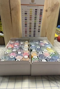 New brothread /brother 62 Spools 500M Embroidery Machine Sewing Thread and Chart - Picture 1 of 12