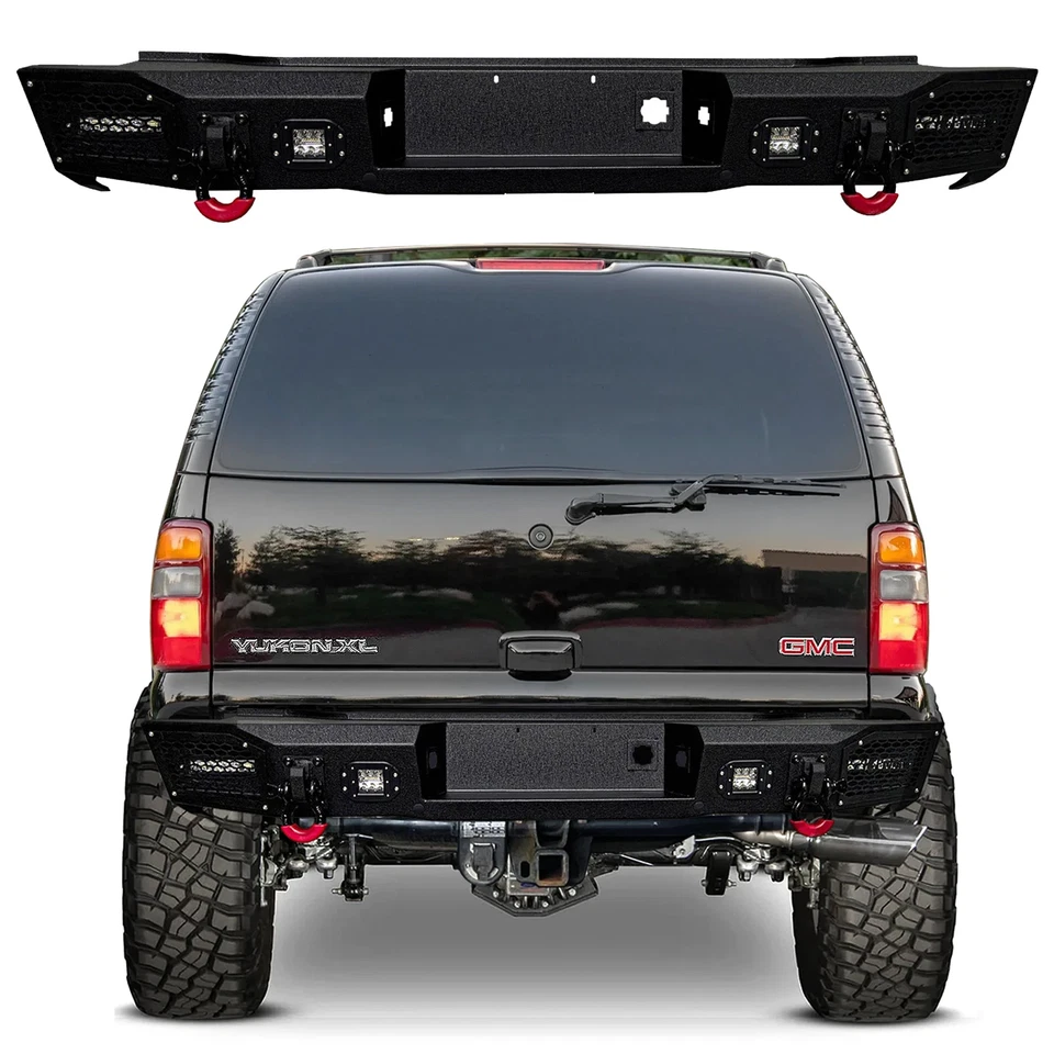 Vijay New Steel Rear Bumper with LED Lights For 2000-2006 GMC Yukon XL 1500/2500 - Image 1 of 4
