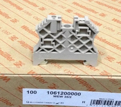 100PC/BOX Weidmuller Guide Rail Fixer Terminal Baffle WEW35/2 1061200000 - Image 1 of 4