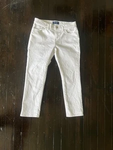 Old Navy Girls Skinny Jeans Denim  Size 14 White Color  Mid Rise - Picture 1 of 7