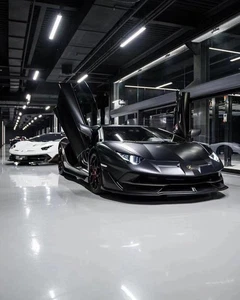 Kit de carrocería estilo SVJ parachoques capó alerón escape lateral para Lamborghini Aventador - Imagen 1 de 18