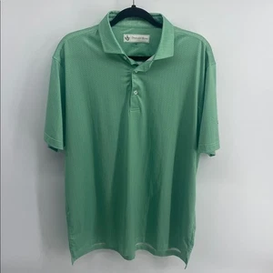 Donald Ross Sportswear Performance Geométrico Estampado Bordado Dorado Polo - Imagen 1 de 8