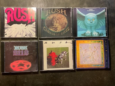 Rush: Collection/Lot of 6 CDs: Caress, 2112, Fly by Night, Signals, Snakes... - Image 1 of 4
