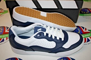 Zapatos de golf Adidas Retrocross 25 blancos/azul marino Reino Unido talla 10,5 medianos - Imagen 1 de 3