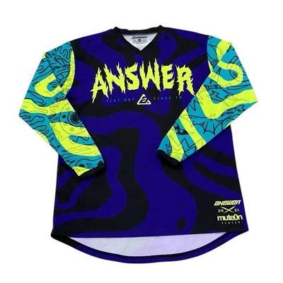 Camiseta Answer Racing Para Hombre A21 Arkon Hypno MuteOn S/M Hyper Acid Astana Top Larga Foto 1 de 4
