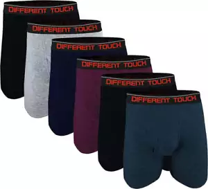 6 Men's Big & Tall USA Classic Design Long Legs Boxer Briefs Underwear - Picture 1 of 3