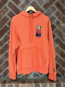 Jordan Hoodie Mens Size Small Lets Dance Zion Williamson Sweatshirt Orange - Picture 1 of 10