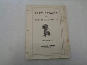 Johnson Parts Catalog 1954 25 HP RD-15A  RDL-15A - Picture 1 of 2