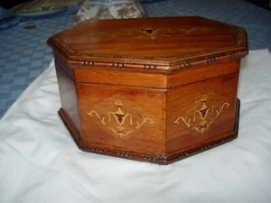 RARE Signed "D. Greig" Fine Inlaid Mahogany Sextant Case or Box Nautical C.1900 - Picture 1 of 24