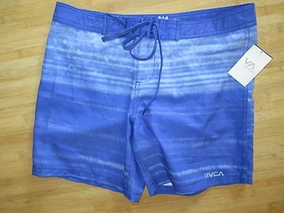 NUEVO RVCA Talla 27 SHORTS BOARDSHORTS BIKINI ENCUBRIMIENTO $50 RV AZUL Lazy Bones Foto 1 de 2