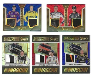 2017 Select PAIRS SWATCHES BLUE Denny Hamlin/Matt Kenseth #082/199! 1 CARD ONLY!