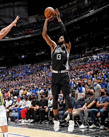Paul George Clippers UnSigned 2021 Conference Semi-Finals Shoot Photo Cover