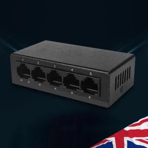 5 Port Gigabit Ethernet Switch Home Network Hub 10/100/1000Mbps Reusable - Picture 1 of 30