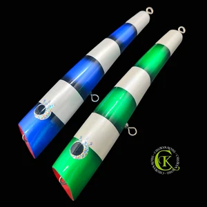 2x 23,5cm Handmade Popper Topwater Jerkbait Hardbait Glider Big Game Trolling GT - Bild 1 von 1