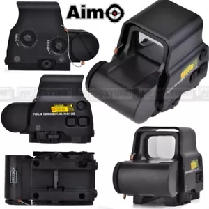 Red Dot AIMO XPS 2-0 AIM-O QD Mount Sgancio Rapido per Fucile Slitta Weaver NERO - Foto 1 di 1