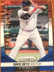 2014 Panini Prizm Prizms Red White & Blue Pulsar David Ortiz #74 Boston Red Sox - Picture 1 of 4