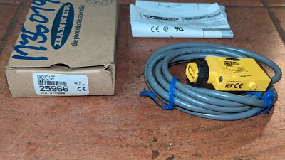 BANNER ENGINEERING SM2A312F SENSOR MINI BEAM/INFRARED FIBER OPTIC 24-240VAC NIB - Image 1 of 4