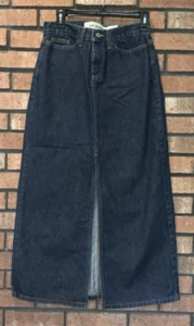 GAP Jeans Womens Denim Maxi Skirt Front Slit Y2K Size 6 Reg - Bild 1 von 4