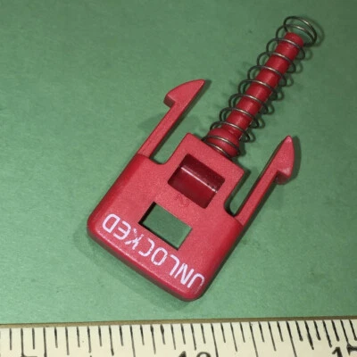 ASIENTO TRASERO VOLVO 940 960 V90 DESBLOQUEADO BOTÓN EMERGENTE INDICADOR NARANJA ADVERTENCIA TRASERO Foto 1 de 4