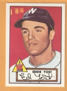 Eddie Yost Washington Senators 1983 Topps 1952 Reprint #123 Ozone Park New York - Picture 1 of 2