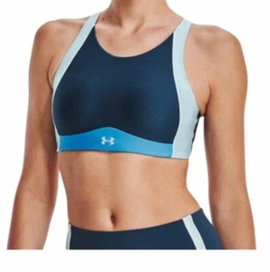 Women’s high neck Infinity sports bra Colour Blue Size 14 - Picture 1 of 11