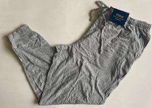 NWT Mens Polo Ralph Lauren Lightweight Knit Jogger Pajama Lounge Pants Gray S - Picture 1 of 3